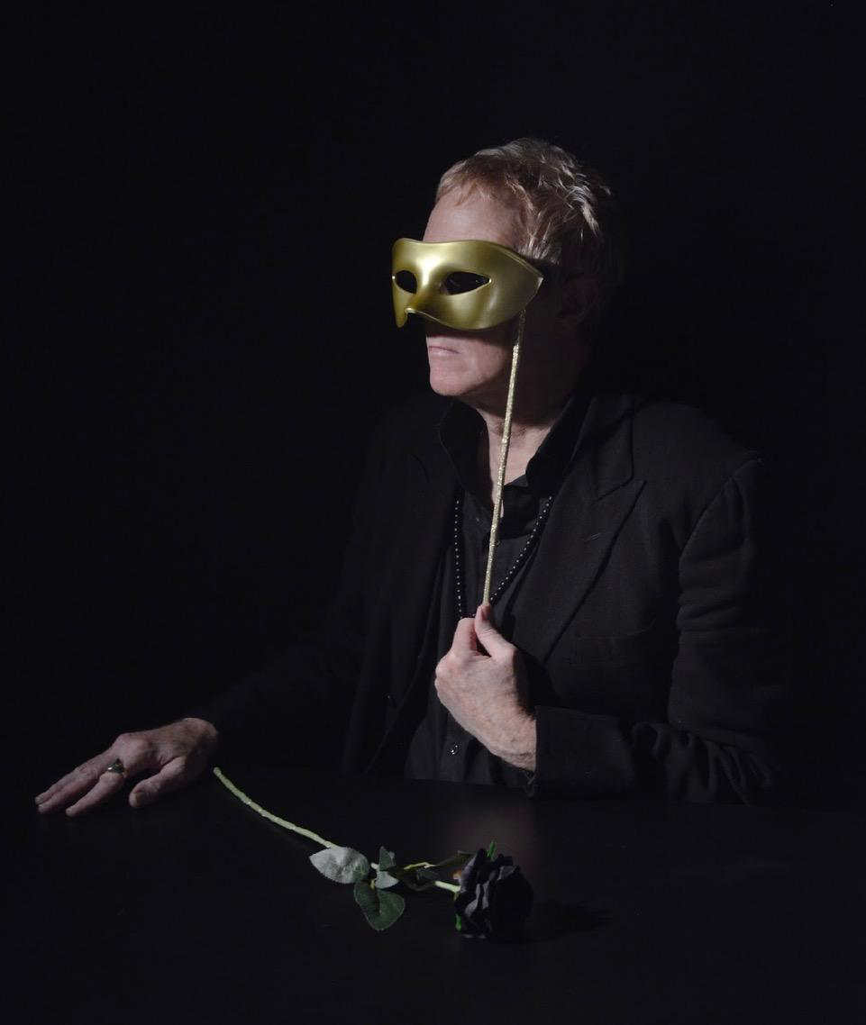 David J in a mask
