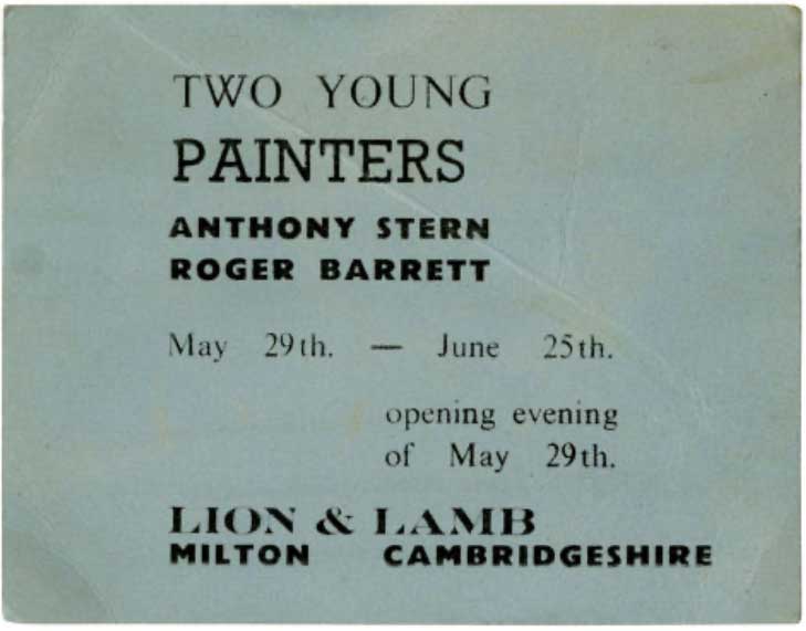 The ticket to anthony sterns paiinting show