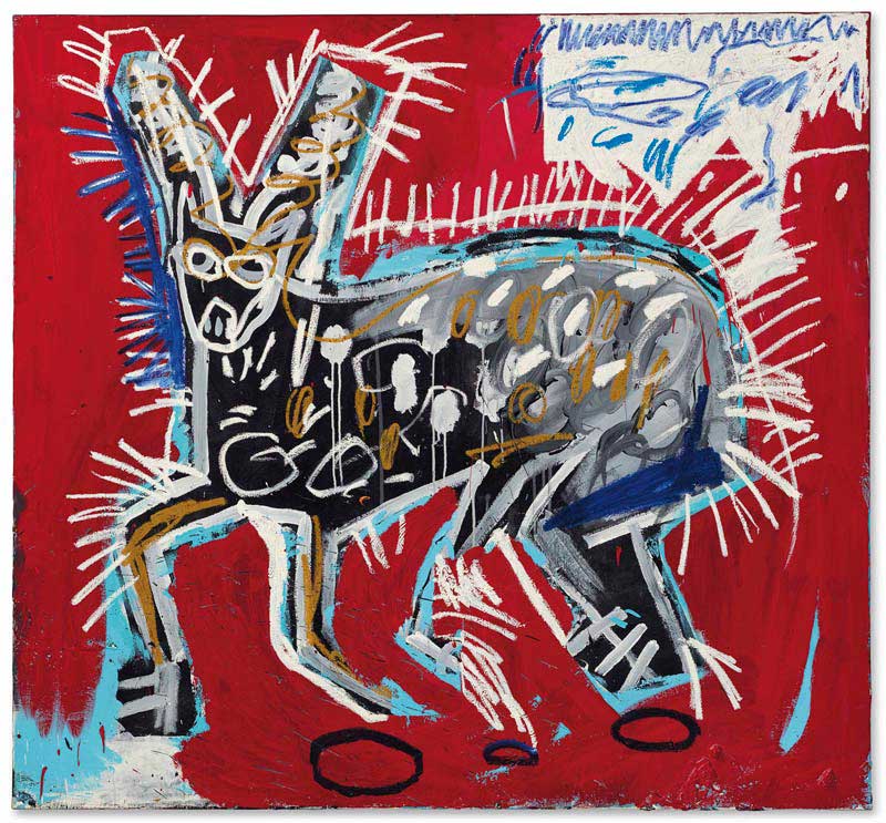 Basquiat Red Rabbit